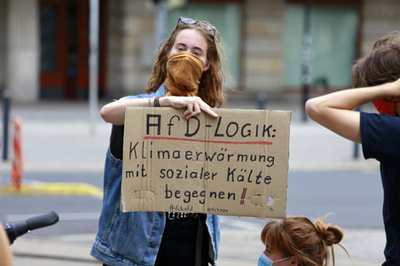 Protestaktion von Fridays For Future in Görlitz