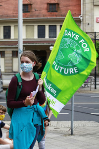 Protestaktion von Fridays For Future in Görlitz