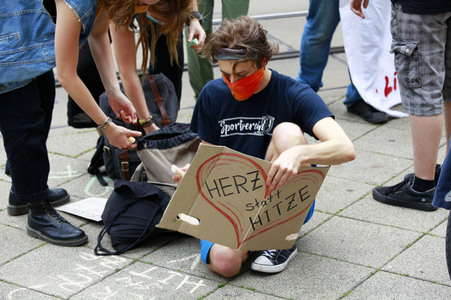 Protestaktion von Fridays For Future in Görlitz