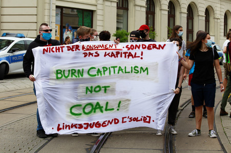 Protestaktion von Fridays For Future in Görlitz