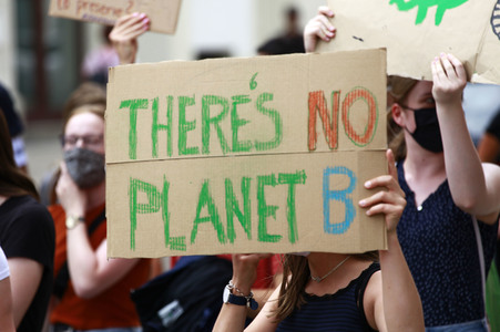 Protestaktion von Fridays For Future in Görlitz