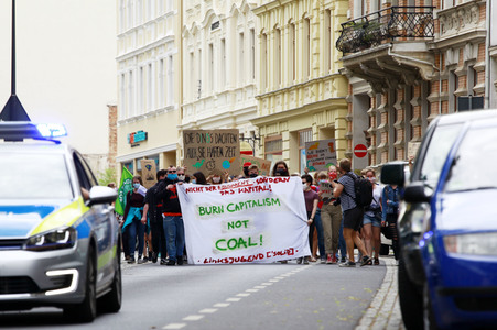 Protestaktion von Fridays For Future in Görlitz