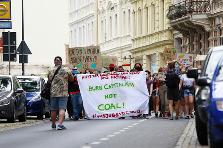 Protestaktion von Fridays For Future in Görlitz