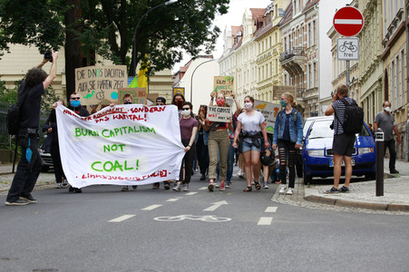 Protestaktion von Fridays For Future in Görlitz