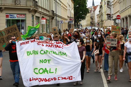 Protestaktion von Fridays For Future in Görlitz