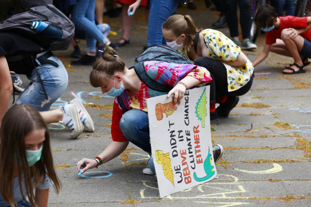 Protestaktion von Fridays For Future in Görlitz