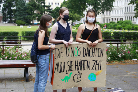 Protestaktion von Fridays For Future in Görlitz