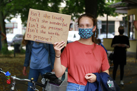 Protestaktion von Fridays For Future in Görlitz