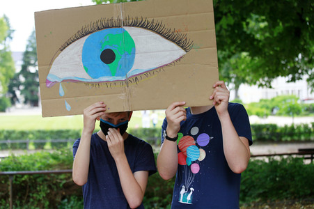 Protestaktion von Fridays For Future in Görlitz