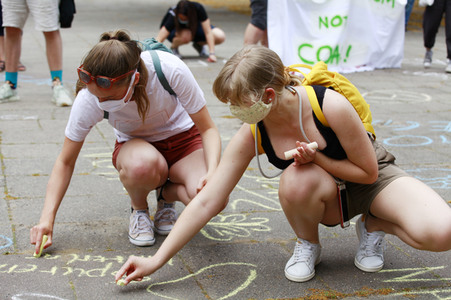 Protestaktion von Fridays For Future in Görlitz