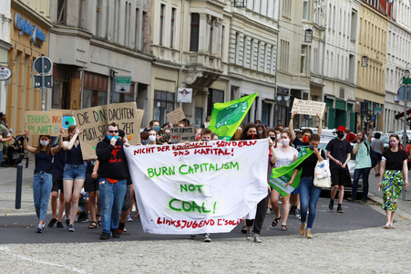 Protestaktion von Fridays For Future in Görlitz