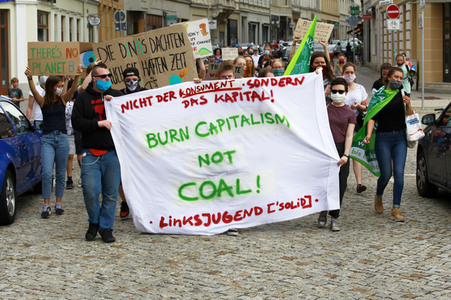 Protestaktion von Fridays For Future in Görlitz