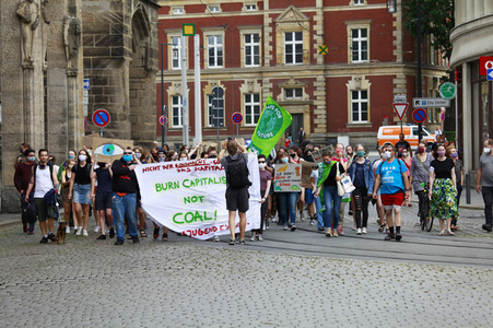 Protestaktion von Fridays For Future in Görlitz