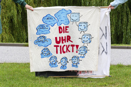 Protestaktion von Fridays For Future in Hamburg