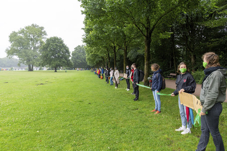 Protestaktion von Fridays For Future in Hamburg