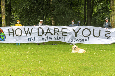 Protestaktion von Fridays For Future in Hamburg