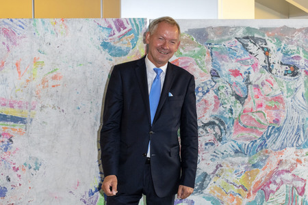 Vernissage 'Paintings from washing machine or New Washed Art' in Hamburg