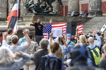 Protest gegen Corona-Beschränkungen in Berlin