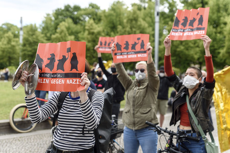 Protest gegen Corona-Beschränkungen in Berlin