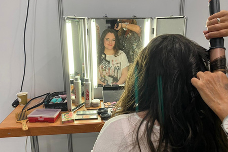 Natalie Röhle in der Unterhaltungsshow 'Immer wieder Sonntags' in Rust