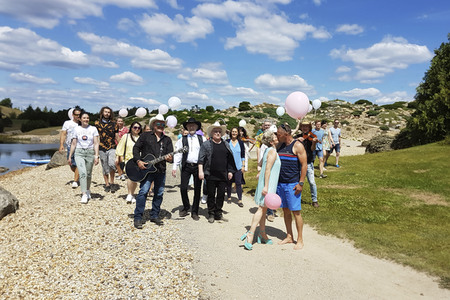 Linda Feller beim MyTVplus Videodreh in Boxberg