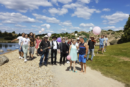 Linda Feller beim MyTVplus Videodreh in Boxberg