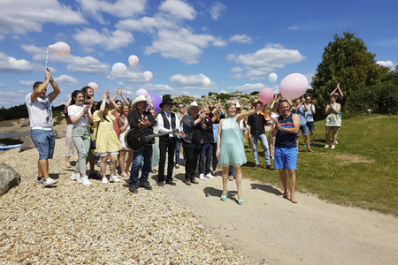 Linda Feller beim MyTVplus Videodreh in Boxberg