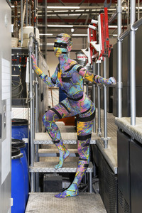 BodyArt Kunstperformance von Jörg Düsterwald mit Aktmodell in Hannover