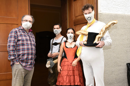 Theateraufführung 'Sängerkrieg der Heidehasen' in Haar