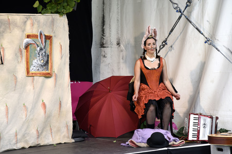 Theateraufführung 'Sängerkrieg der Heidehasen' in Haar