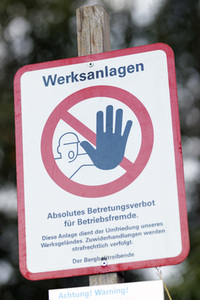 Symbolfoto Betretungsverbot