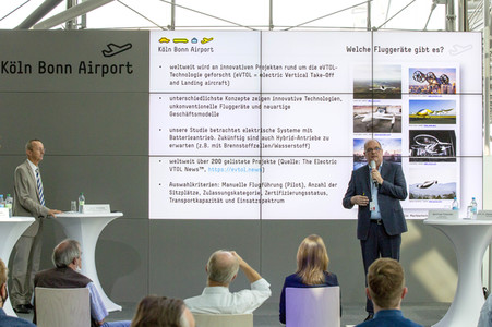 Vorstellung einer Studie für bemannte Flugtaxen am Flughafen Köln/Bonn