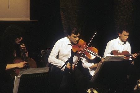 Konzert vom Penguin Cafe Orchestra in London