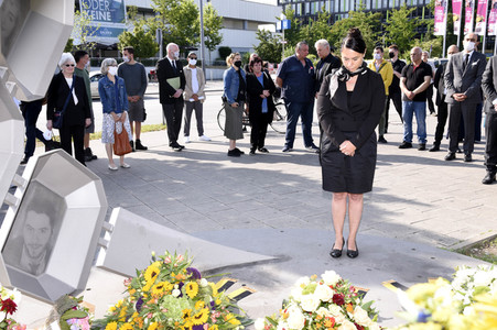 Kranzniederlegung die Opfer des Attentats am Olympia-Einkaufszentrum in München