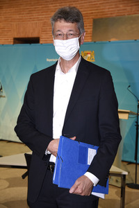 Pressekonferenz zum Schul-Digitalisierungsgipfel in München