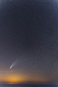 Komet Neowise gesehen vom Cap de Formentor