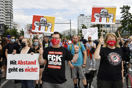 Protestmarsch der Veranstaltungsbranche in Berlin