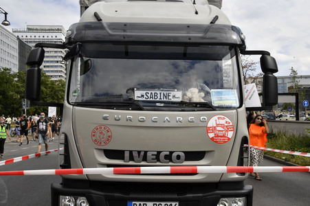 Protestmarsch der Veranstaltungsbranche in Berlin