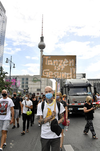 Protestmarsch der Veranstaltungsbranche in Berlin
