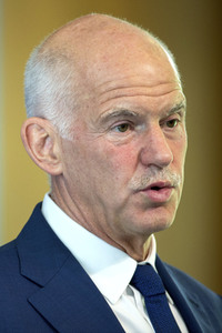 Giorgos A. Papandreou hält eine Rede über den Brexit in Hongkong