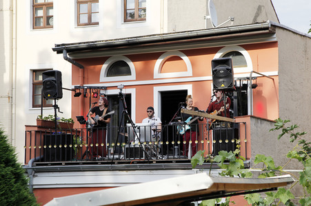 Balkonkonzert von Band Colour the Sky in Görlitz