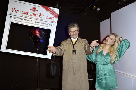 Enthüllung der Wachsfigur von Horst Schlämmer im Madame Tussauds Berlin