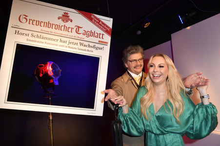 Enthüllung der Wachsfigur von Horst Schlämmer im Madame Tussauds Berlin