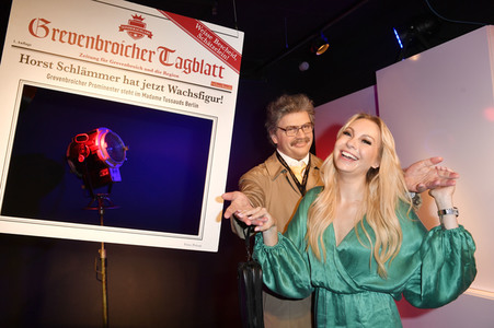 Enthüllung der Wachsfigur von Horst Schlämmer im Madame Tussauds Berlin