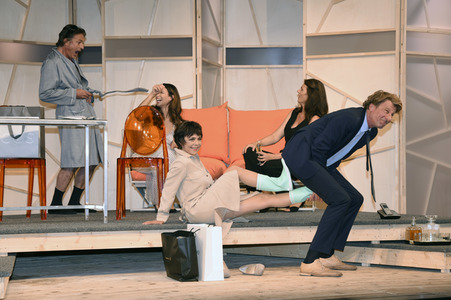 Theaterprobe 'Schwiegermutter und andere Bosheiten' in München