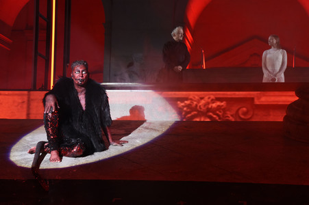 Theaterprobe 'Jedermann' in Salzburg