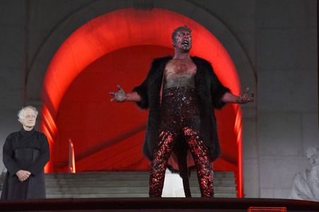 Theaterprobe 'Jedermann' in Salzburg