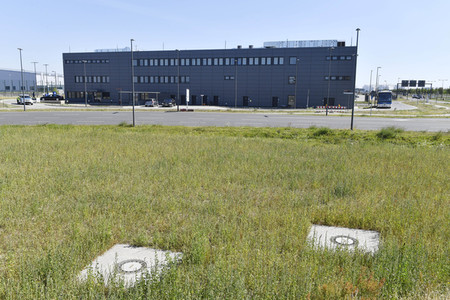 Fototermin zur Fertigstellung des Dienstgebäudes der Bundespolizei am BER in Berlin