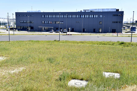 Fototermin zur Fertigstellung des Dienstgebäudes der Bundespolizei am BER in Berlin