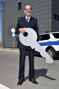 Fototermin zur Fertigstellung des Dienstgebäudes der Bundespolizei am BER in Berlin